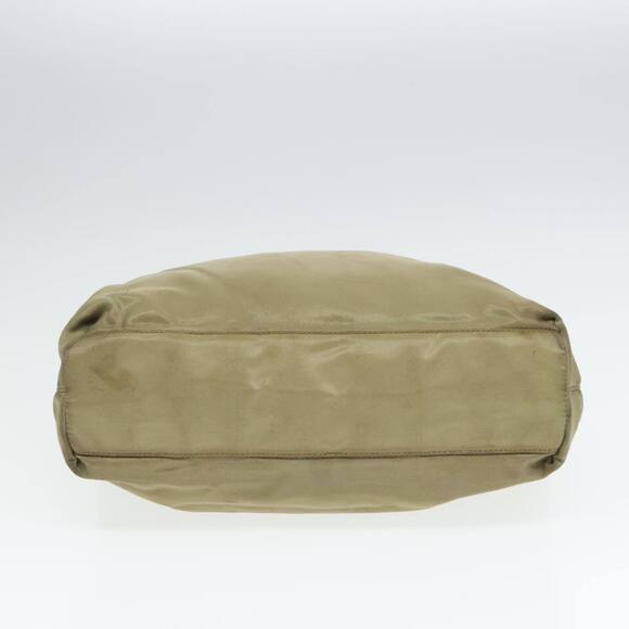 PRADA Tote Bag Nylon Beige Silver Auth bs18439 - Picture 5 of 16